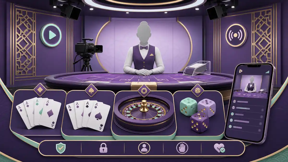 Casino trực tiếp Live Casino với dealer và các trò chơi bàn phổ biến