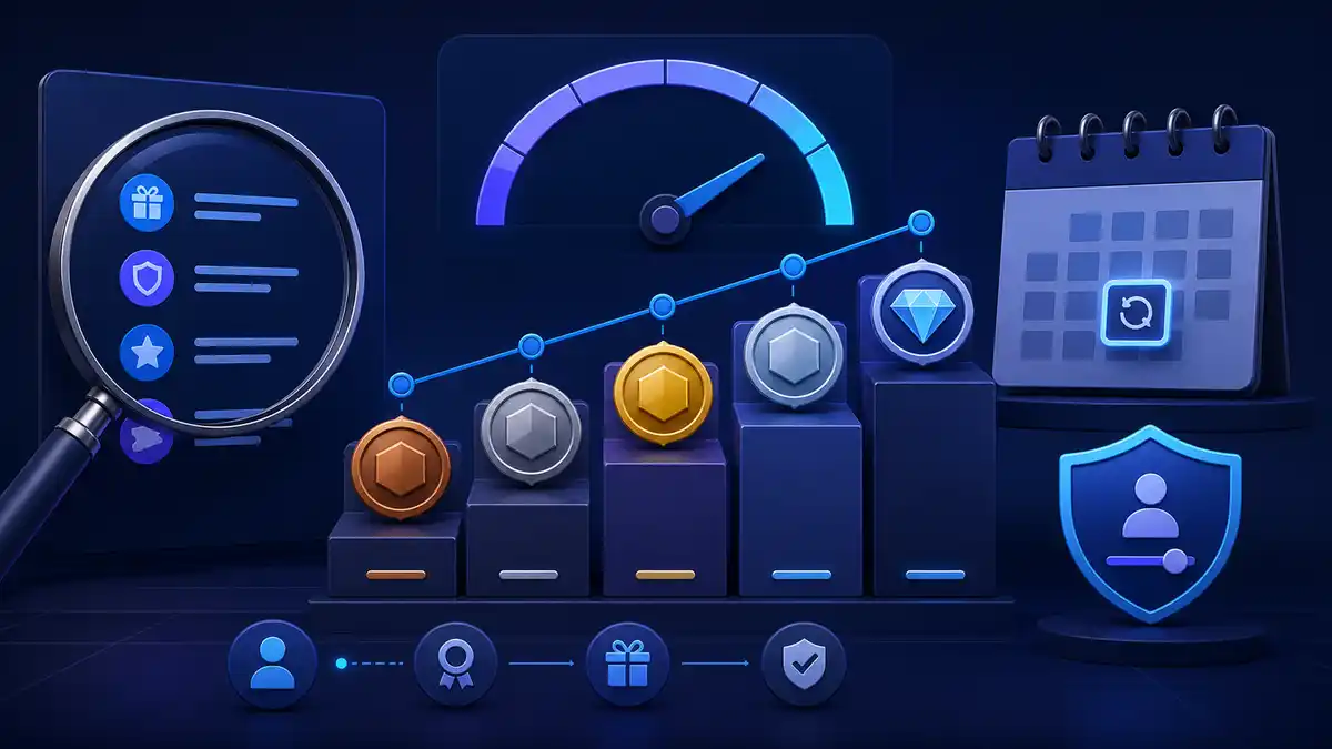 VIP Casino Loyalty Program với VIP Points, cấp độ thành viên và rewards