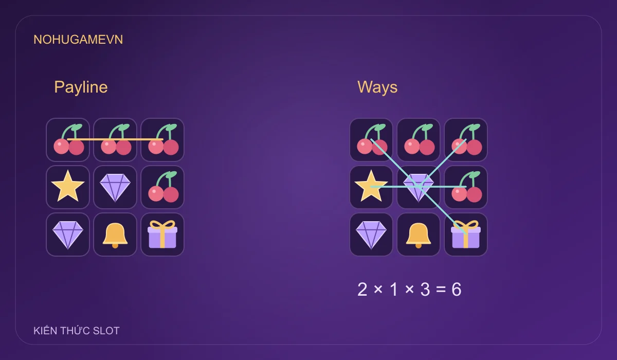 Ways to Win là gì – đồ họa giải thích cách tính ways to win